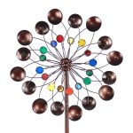 Best Metal Round Colorful Yard Spiral Wind Spinners