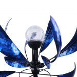 wind spinner with solar led lights