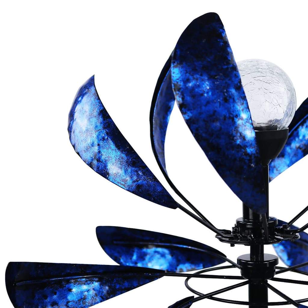 Windspinner mit Solar-LED-Lichtern