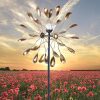 Wind Spinner 84IN Solar Windmill Retro Gardening Kinetic Decor For Gardeners Outdoor New