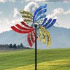 Wind Spinner 75IN Huge Wind catcher Colorful Patio Dual Direction Decorations Farmhouse Outdoor New
