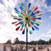 Wind Spinner 73IN small Wind catcher Colorful Garden Dual Direction Decorations For Gardeners Outdoor New