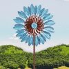 Wind Spinner 84IN Огромная ветряная мельница в стиле ретро для патио, кинетические украшения для любителей цветов на открытом воздухе, самые популярные