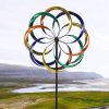 Outdoor Yard Benutzerdefinierte Regenbogenblume Wind Spinner