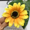 Piccolo crisantemo solare simulazione testa di fiore del sole artigianato di seta testa di fiore accessori per gioielli forniture
