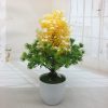 Mini simulación bonsai flor pequeñas plantas en macetas