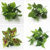 Artificial Plants leaf Green Branch Plastic Scindapsus Aureus for Home & Garden Accessories and Decorations
