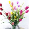 hot selling decorative 5 tulip Fall decor artificial flowers
