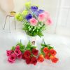 Simulation flower artificial flower craft flower 5 head roses online