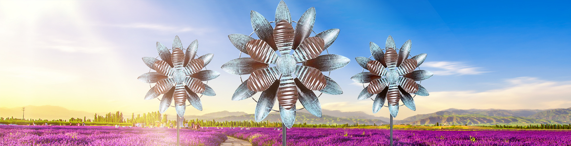 YIRANFA Kinetic Wind Spinners for Yard and Garden Decor for Outside Clearance Wind Sculptures & Spinners Garden Spinners Yard Spinners Metal 