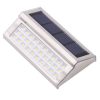 LED Super Bright Solar Stainless Steel Wall Light Garden Villa Decoration Stair Lamp Stairs Light Waterproof
