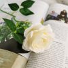 Home wedding decoration colorful single 38CM artificial silk rose flower pick for artificial flower for wall decoration