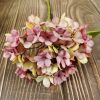 Cheap colorful silk real touch hydrangea artificial flower for  decoration faux wedding flower bush