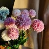 Colorful artificial flower 4 flower head ball chrysanthemum home wedding supplier decorative flower