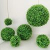 Amazon hot selling garden decoration outdoor boxwood grass plants topiary grass ball artificial grass ball