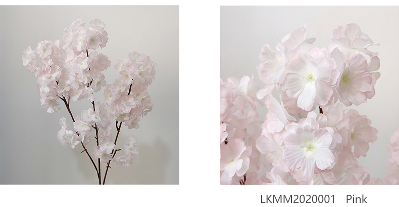 Home wedding decoration flower artificial silk sakura flower manufacturer simulation cherry blossom branches