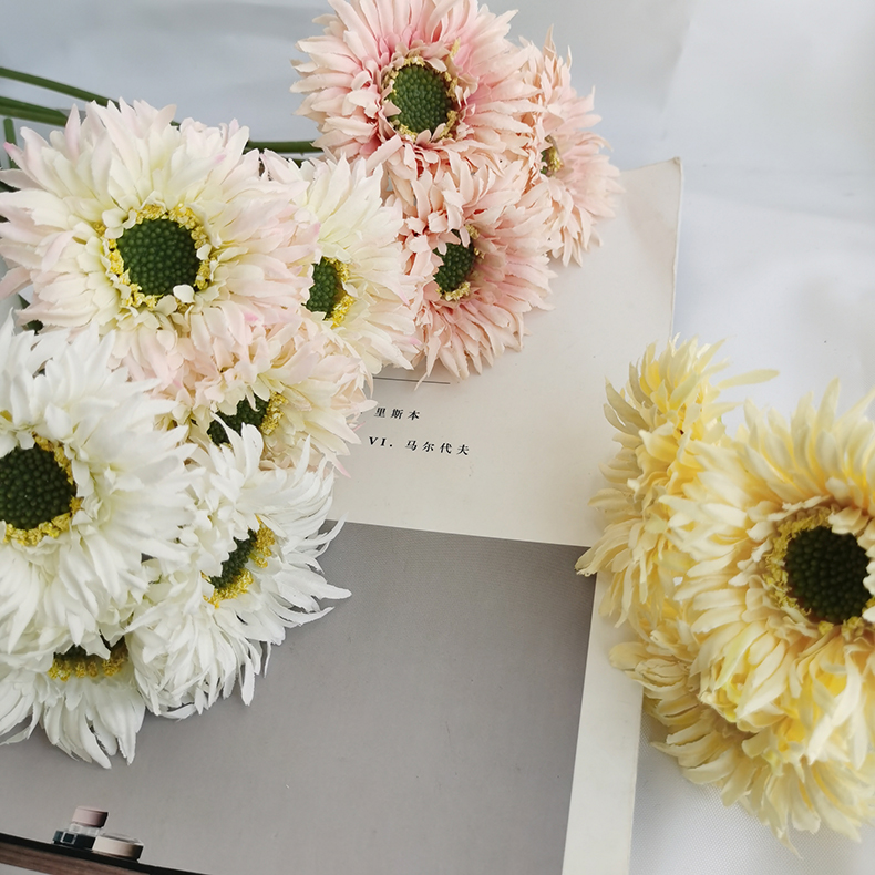 Silk flowers manufacturer daisy bouquet party home wedding table decoration artificial flowers