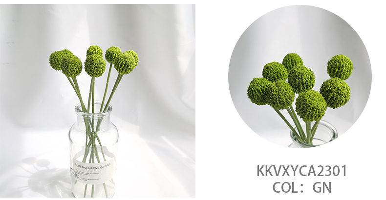 Simulation Craspedia globosa Craspedia artificial flowers manufacturer home wedding decoration faux flowers