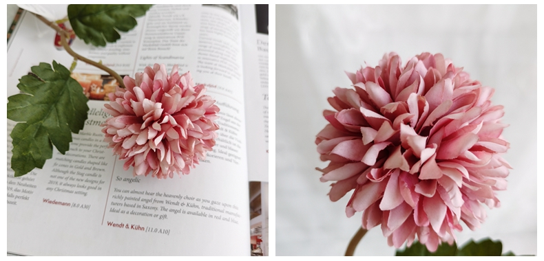 For home wedding decoration single bolocephalus saussureoides pick artificial silk flower