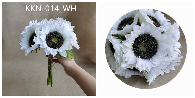 High quality faux artificial flower silk sunflower bouquet centerpiece flower home accessories decoration