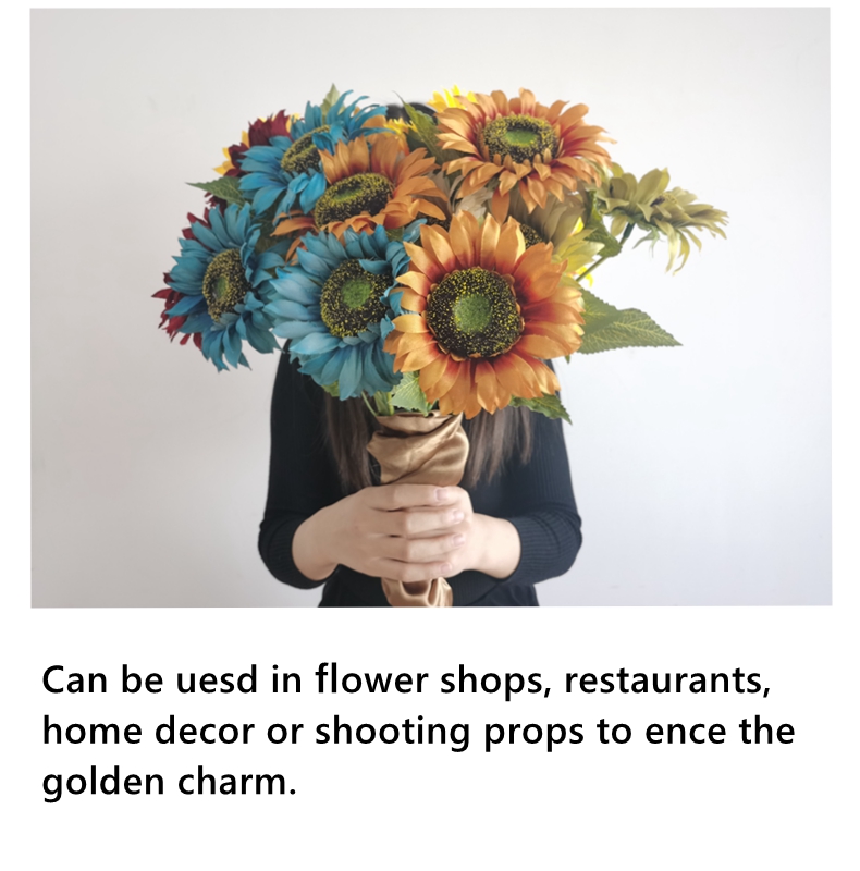 wholesale flowers artificial sunflower decoration wedding home decor simulation silk sunflower stem
