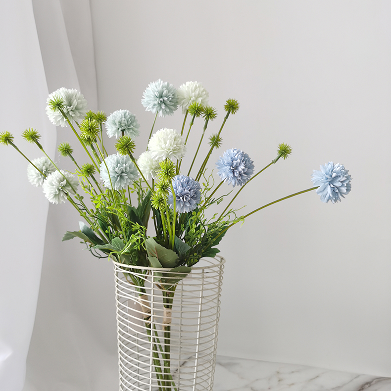 Simulation silk flower wedding home party table decor artificial dandelion flower manufacturer