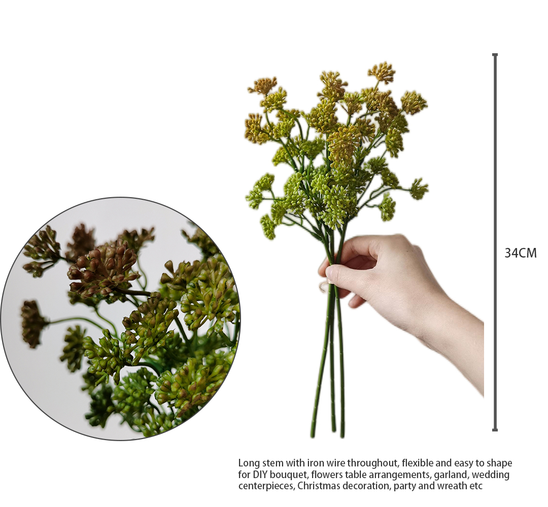 Hochzeitsdekoration liefert Amazon Topseller Kunstblumen gefälschter Beerenpflanzenstrauß Kunstpflanzenhersteller