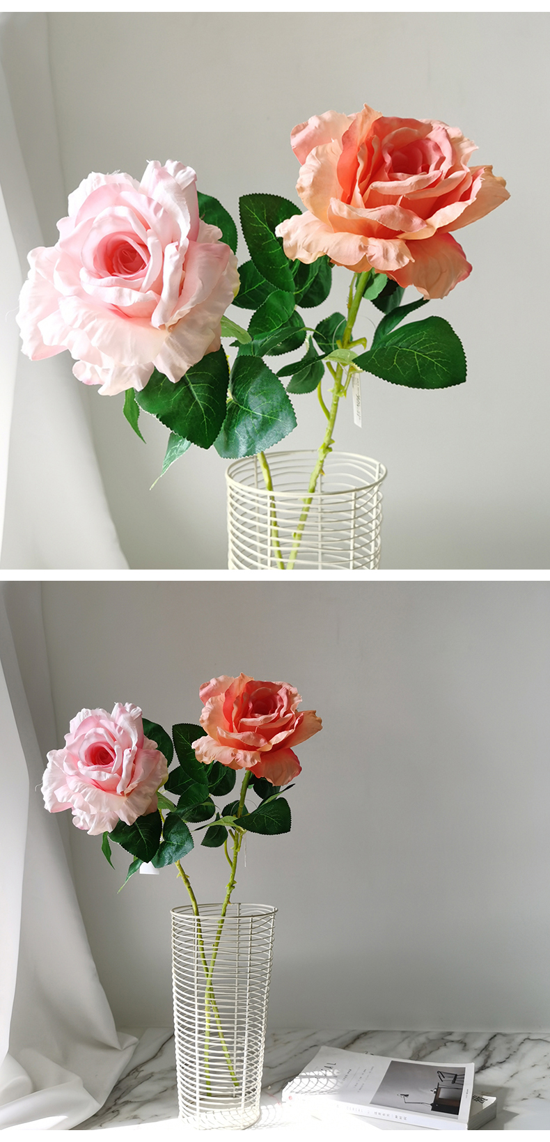 Artificial silk flower manufacturer wedding simulation rose flower party home decor