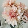Artificial dahlia bushes Wedding home party table decor artificial dahlia flower bouquets