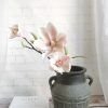 Artificial silk magnolia flower stem table wedding decoration artificial flowers manufacturer