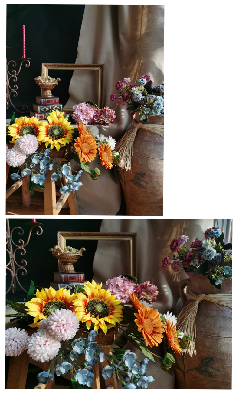 Decorative hydrangea artificial flower making for home decor