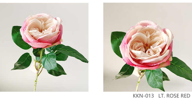 Valentine's day artificial silk rose flower single stem  wholesale rose faux wedding decorative flower branch