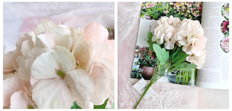 Artificial silk flowers hydrangea Bouquet For Home Wedding Decoration