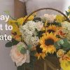 Simulation silk flowers wedding artificial real touch sunflower stem fake flowers spray manufacturer