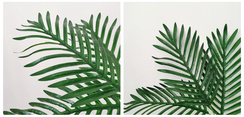 Artificial flower plastic palm leaves shooting props and house decoration