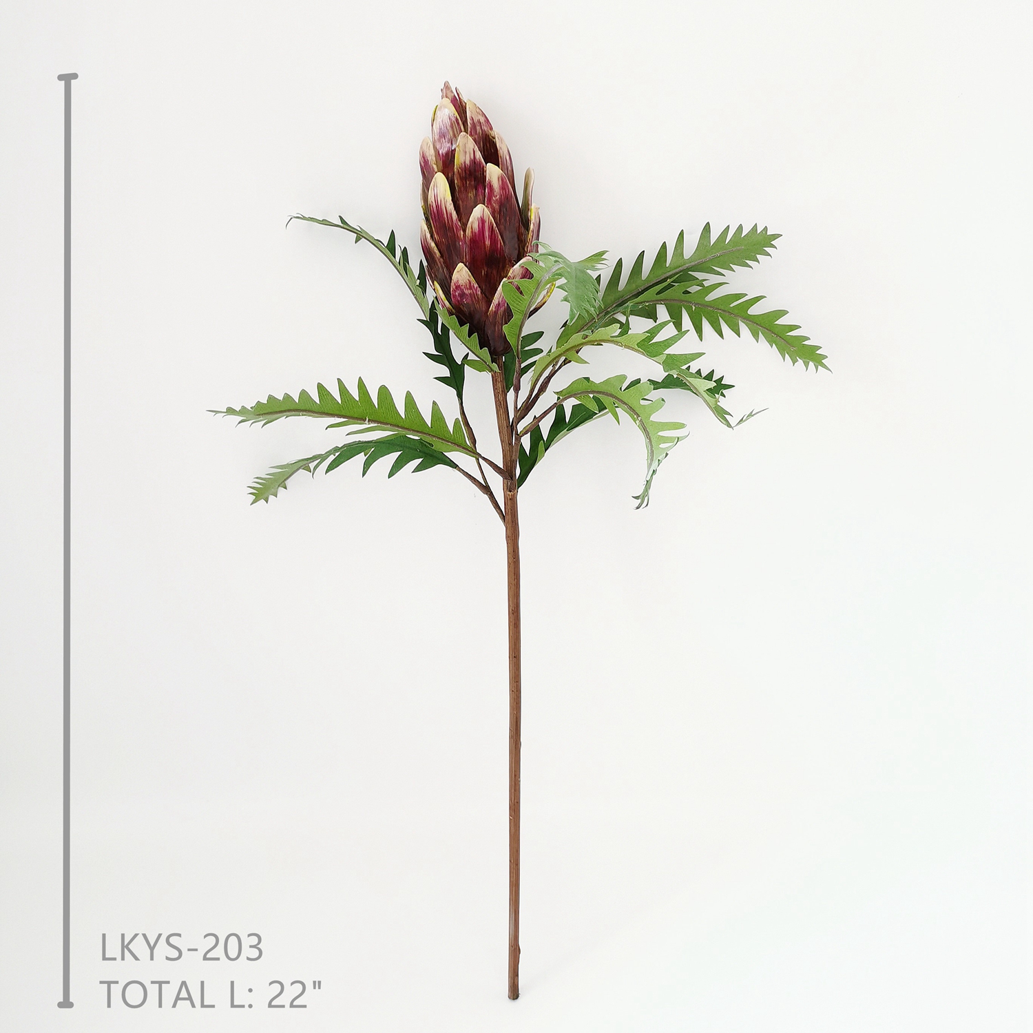 Artificial flower plastic giant protea cynaroides for home and wedding decoration simulation king protea flower