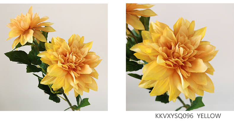 Real touch cheap artificial dahlia silk flower single stem for DIY wedding bouquets bunch party home decor