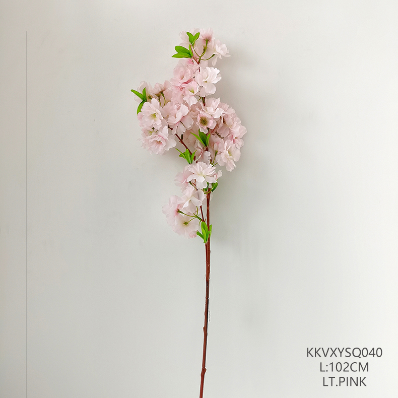 Simulation cheap silk sakura flower spray for Home Wedding Decoration artificial cherry blossom branches manufacturer