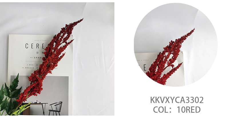 wholesale simulation flowers long stem astilbe chinensis spray home wedding decoration artificial flowers manufacturer