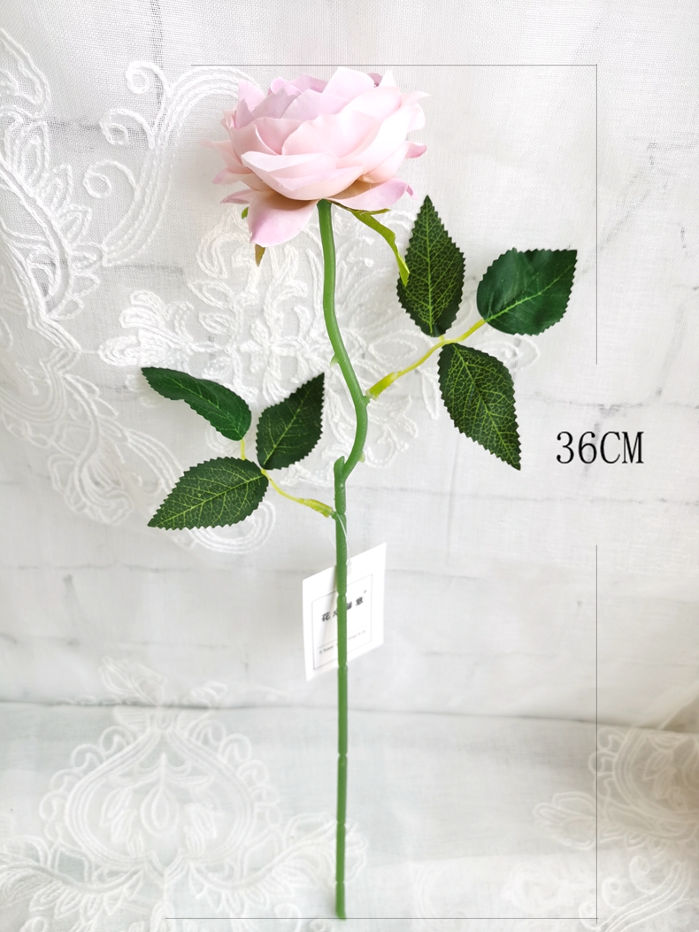 Colorful single 36CM artificial silk peony flower pick for home wedding decoration fake flower peony stem