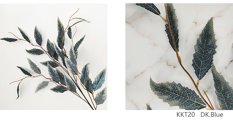 Artificial Palpus mugwort plant branches silk eucalyptus leaves stems branches wedding and home decoration