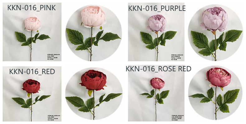 high quality artificial peony silk flower manufacturer simulation flowers home wedding decoration peony flowers