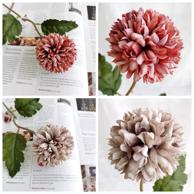 For home wedding decoration single bolocephalus saussureoides pick artificial silk flower