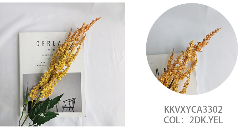 wholesale simulation flowers long stem astilbe chinensis spray home wedding decoration artificial flowers manufacturer