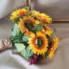 wholesale flowers artificial sunflower decoration wedding home decor simulation silk sunflower stem