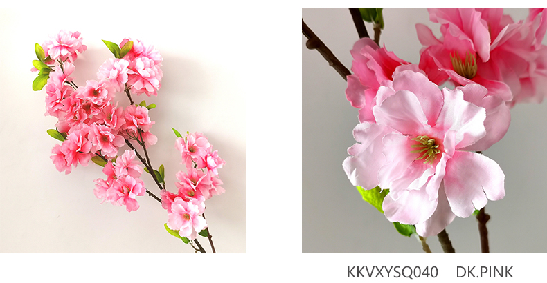 Simulation cheap silk sakura flower spray for Home Wedding Decoration artificial cherry blossom branches manufacturer