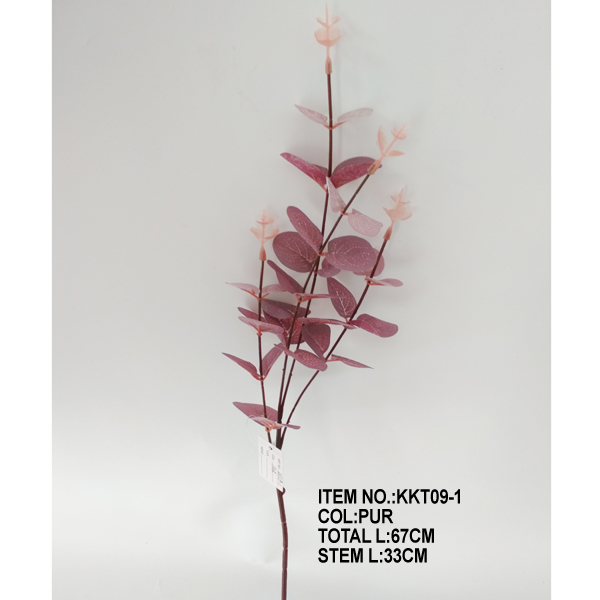 Hot Sale High Quality Artificial Eucalyptus Spray  With 48 Leaves For Home Decoration