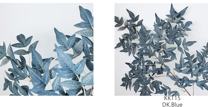 Artificial maple leaves stems plant branches wedding and home decoration leaves