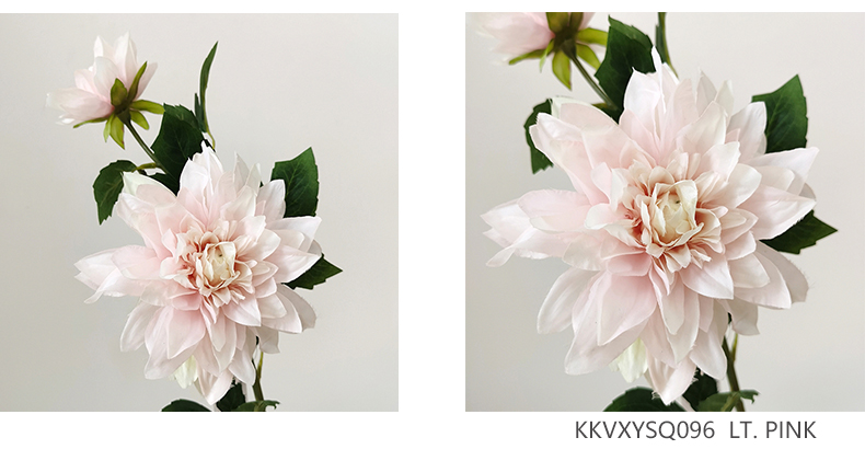 Real touch cheap artificial dahlia silk flower single stem for DIY wedding bouquets bunch party home decor