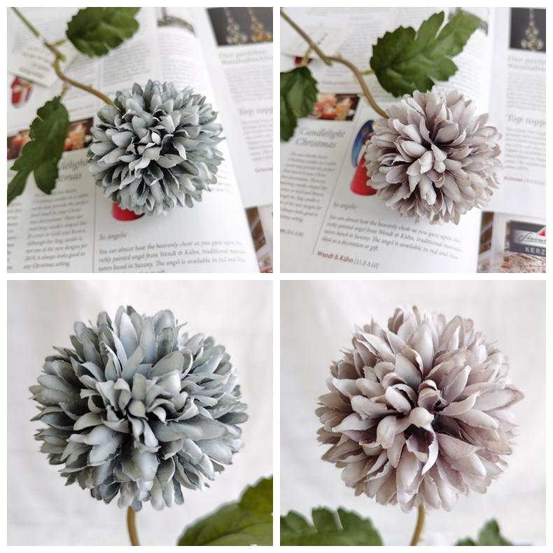 For home wedding decoration single bolocephalus saussureoides pick artificial silk flower